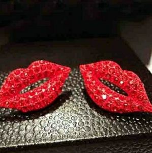 💄 Red Lip Earrings 💄